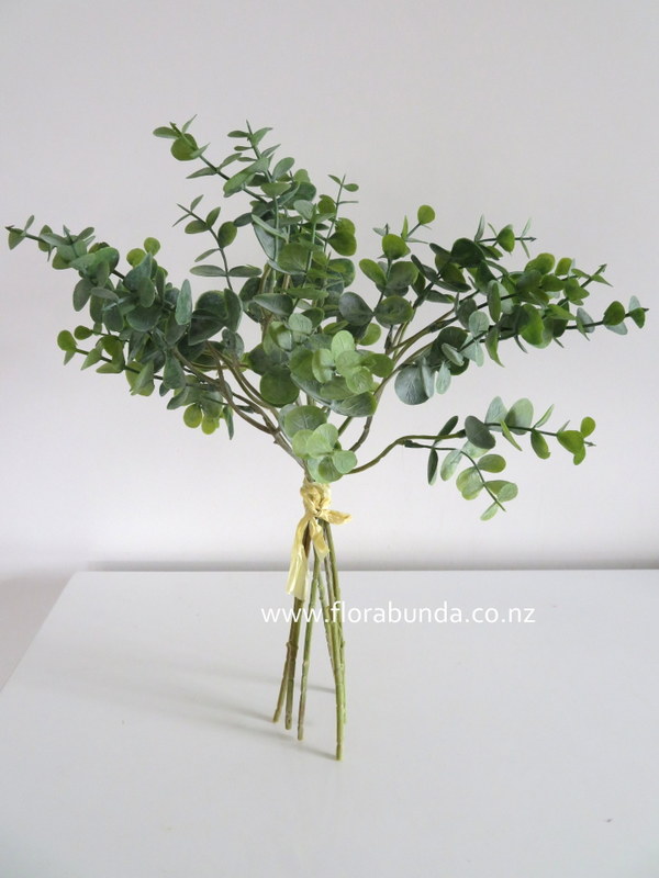 Small bundle of eucalyptus fake leaves