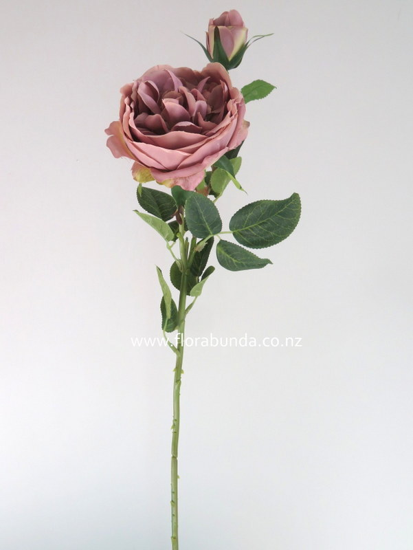 dusky mushroom pink brown fake garden rose