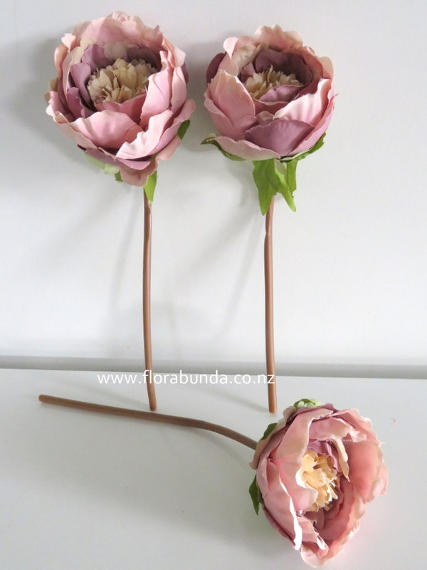 Fake peonies musroom antique colour