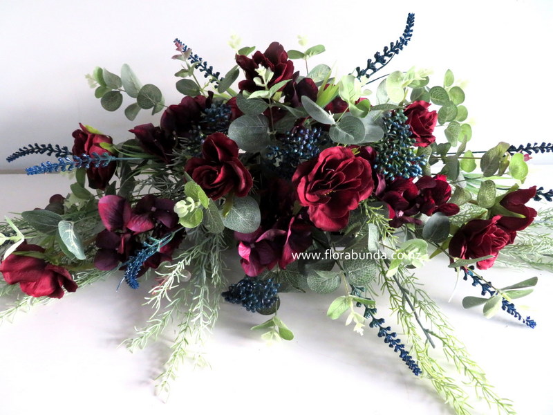 Bridal Table arrangement silk flowers