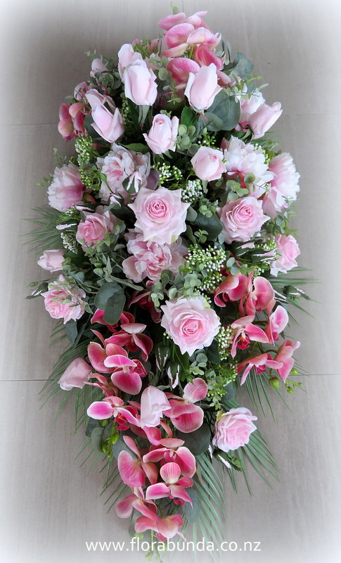 Artificial casket flowers