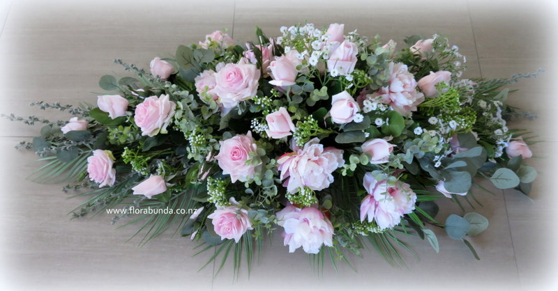 Casket spray NZ artificial flowers