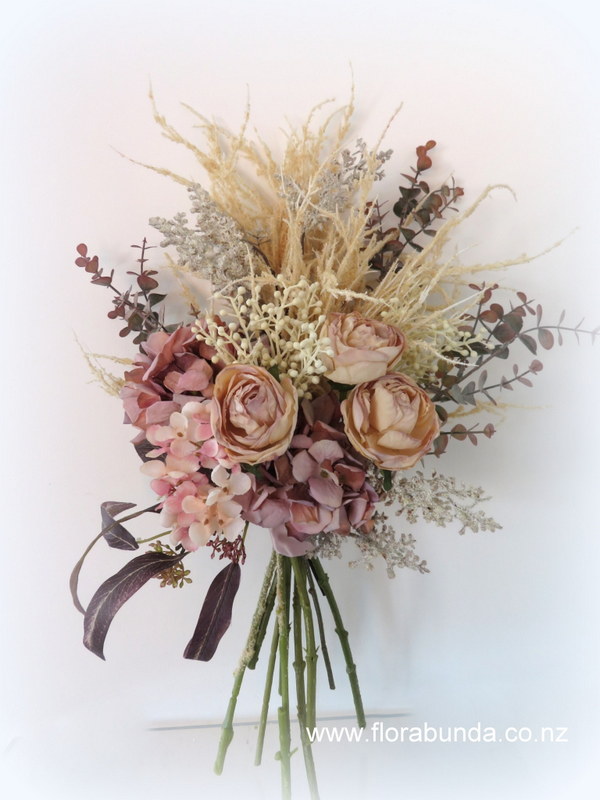 Blush beige bridesmaids bouquet