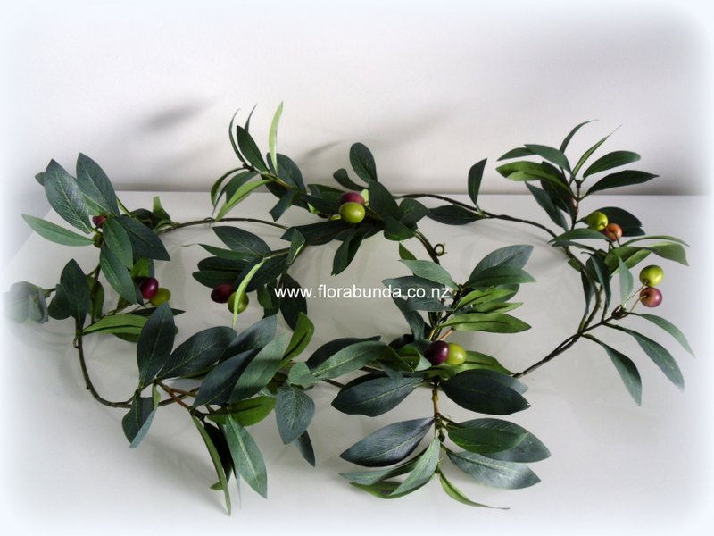 Fake olive garland