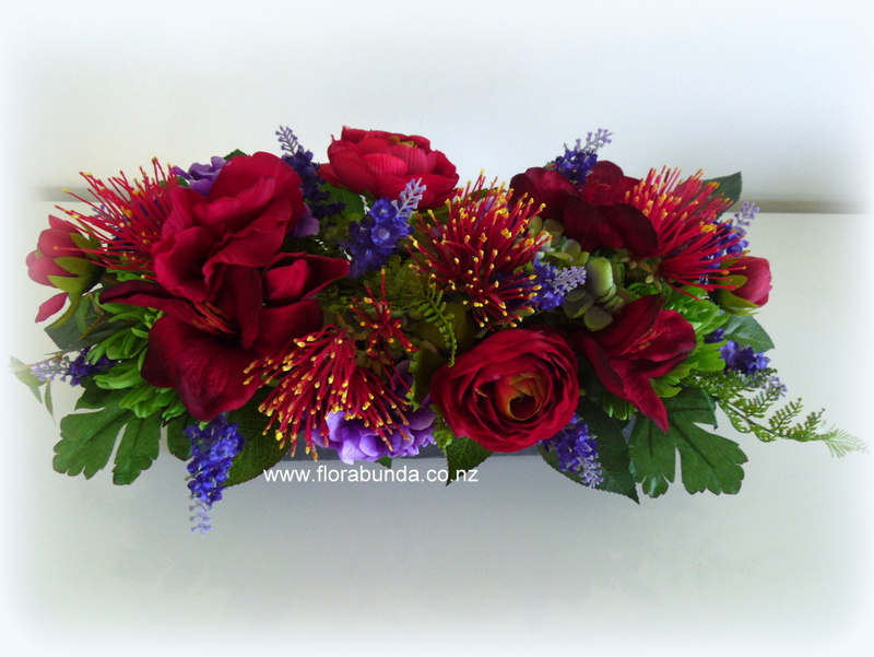 Purple and Red Long Cemetery Arrangement - Image 3