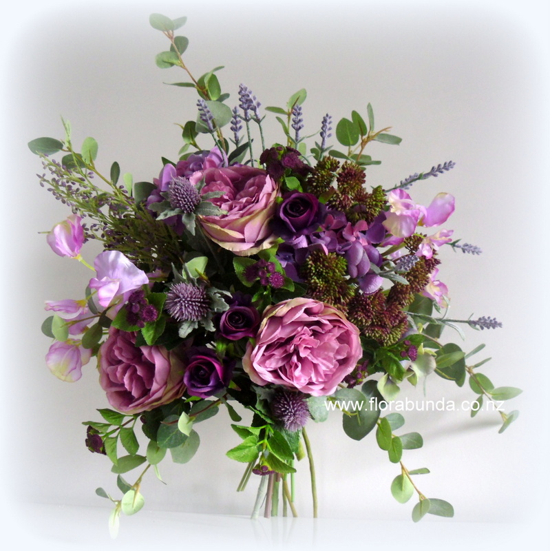 Purple grape coulor wedding bouquet
