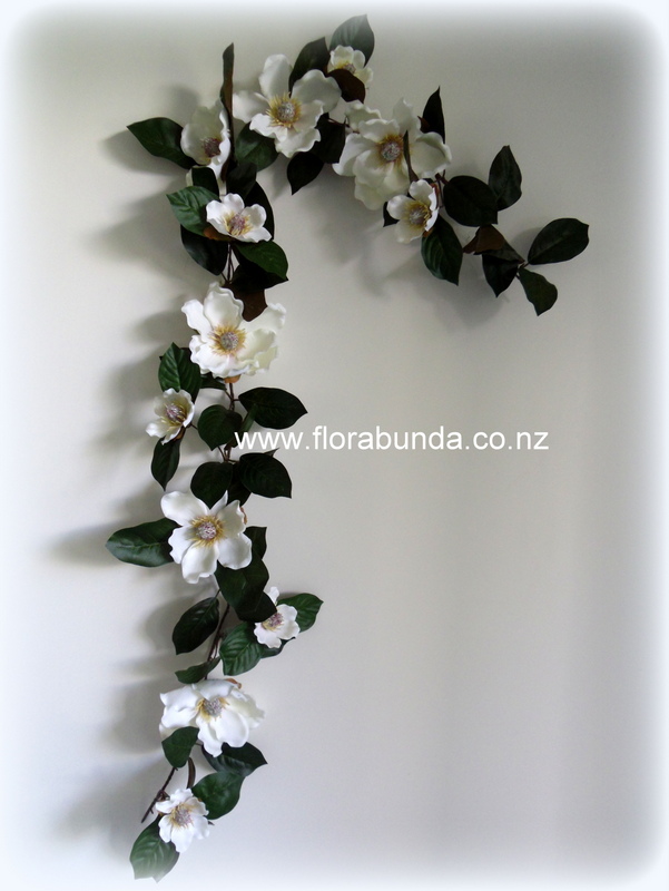 fake green leaf garland